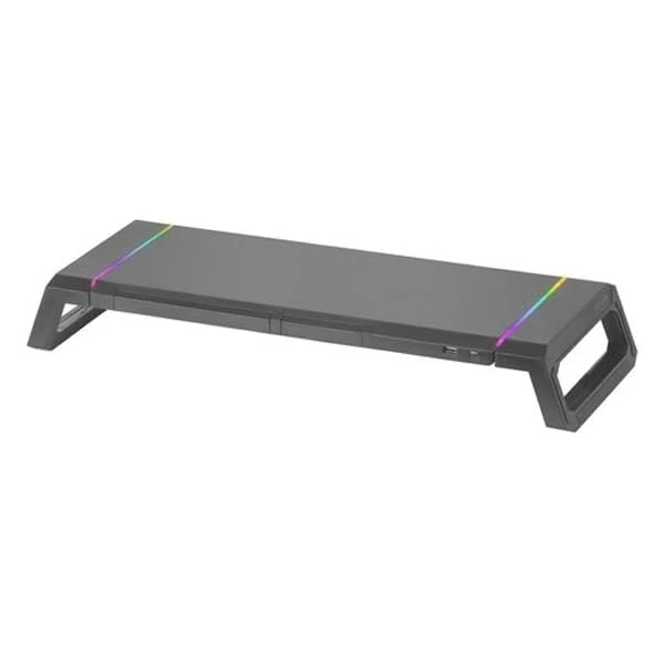 Desk Stand - Adjustable Stand for 1 Screen, 3 Sizes, Includes USB 2.0 Port, Robust and Functional Design.