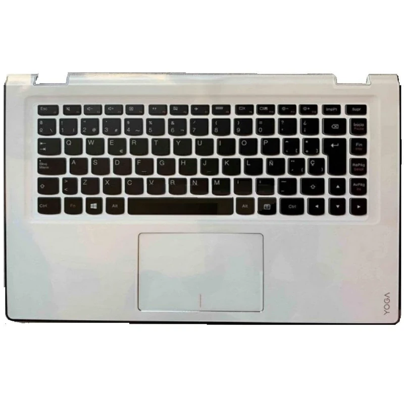 Top Case & Compatible Laptop Keyboard White Specially Designed for Lenovo 700-14isk Easy Installation