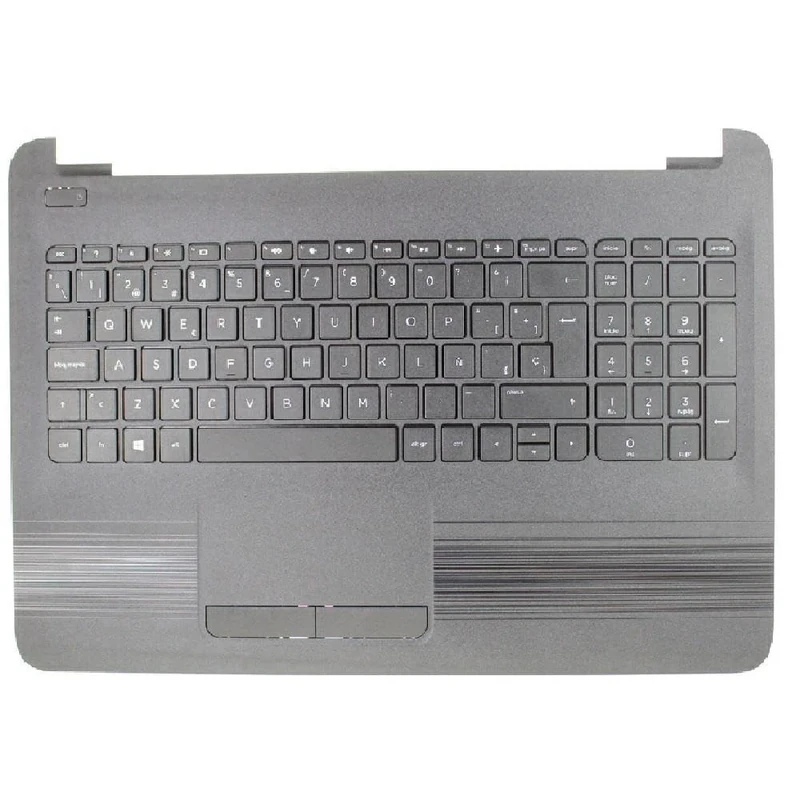 Top Case – Compatible Keyboard for HP 15-AY / 15-BA, Black, offers easy installation and replacement to improve functionality.