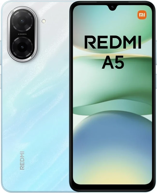 XIAOMI Redmi A5 Smartphone, 4GB+128GB, Super Clear 32MP AI Camera, 5200mAh Battery, Powerful Octa-core Processor, Immersive 6.88" 120Hz Display, Ocean Blue(No Power Adapter Included)