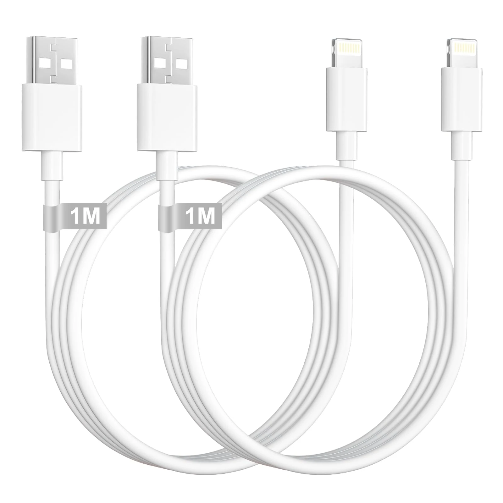 Car Apple CarPlay Cable 1M 2 Pack, MFi Certified USB Lightning Cable USB iPhone Charger Cable 1M Fast Charging iphone Charging Lead Iphone Wire for iPhone 14/13/12 Pro Max/11/XS/XR/X/8/7/6/5/SE, iPad
