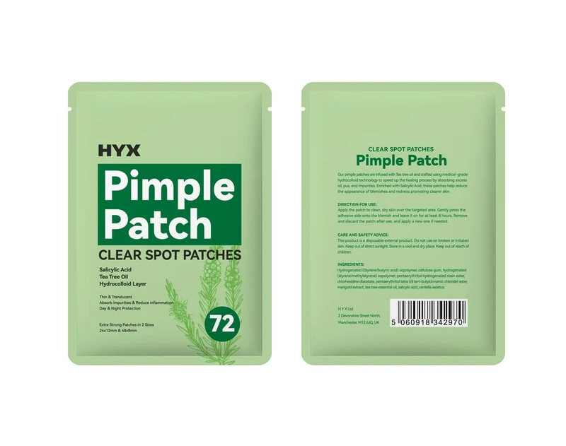 144 Count Hydrocolloid Pimple Patches, Spot Patch with Salicylic Acid & Tea Tree Oil, Reduce Blemishes & Redness Overnight for Sensitive Skin, Invisible Spot Cover Day & Night Acne Treatment