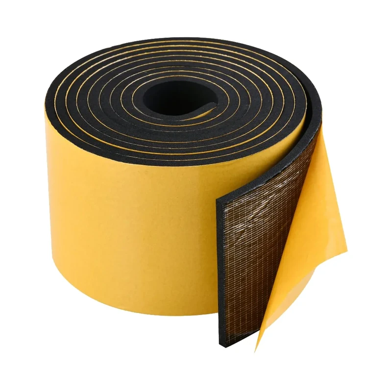 3 Meters Foam Tape 100mm Wide X 6mm Thick,Self Adhesive Neoprene Weather Strip,Rubber Gasket Seal,Anti-Vibration,Anti-Collision, Shockproof Insulation for Window Door Car