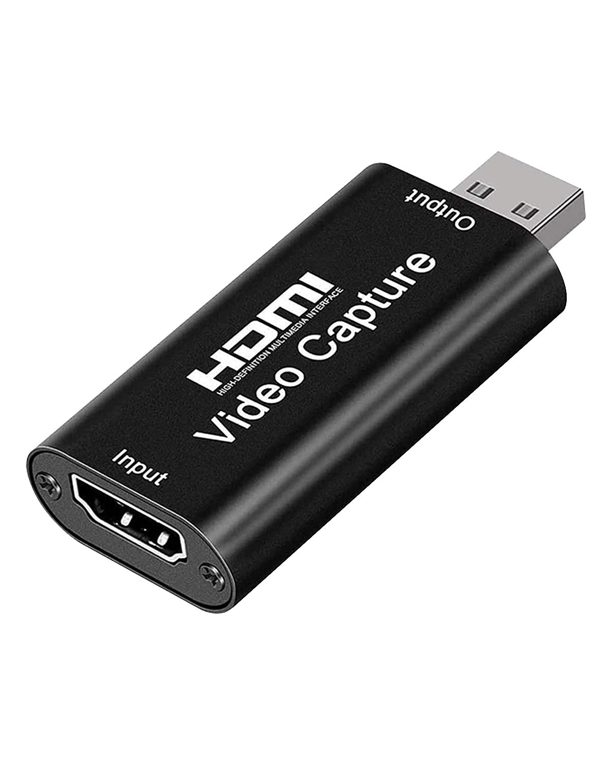 HDMI to USB 2.0 Video Capture Card, 4K/1080p Audio Capture Device Output Record Audio Grabber for Live Broadcasts Streaming Conferencing Gaming Video Recording for Switch PS4 PS5 Xbox OBS PC Laptop