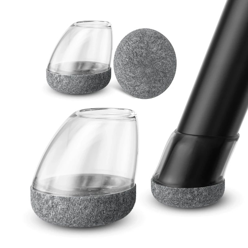 MAYZOLOP 16pcs Chair Leg Caps - 14-20mm Pads with Felt, Reduces Noise