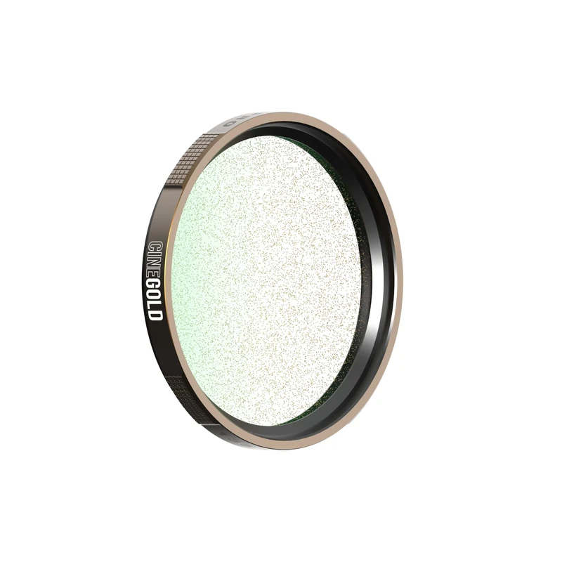 PolarPro - CineGold Filter - Vintage Cinematic Aesthetic of Kodak Portra 400 Film - Gold Mist Diffusion - 49mm