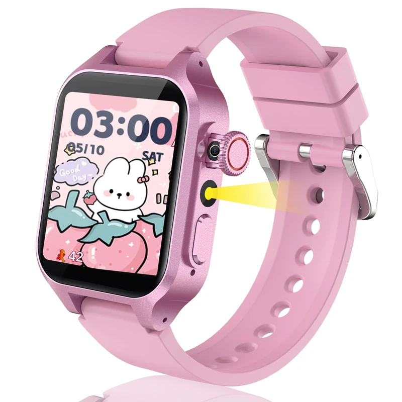 Moikmlih Kids Smartwatch - 22 Live Backgrounds, Camera, Sports - Image 1