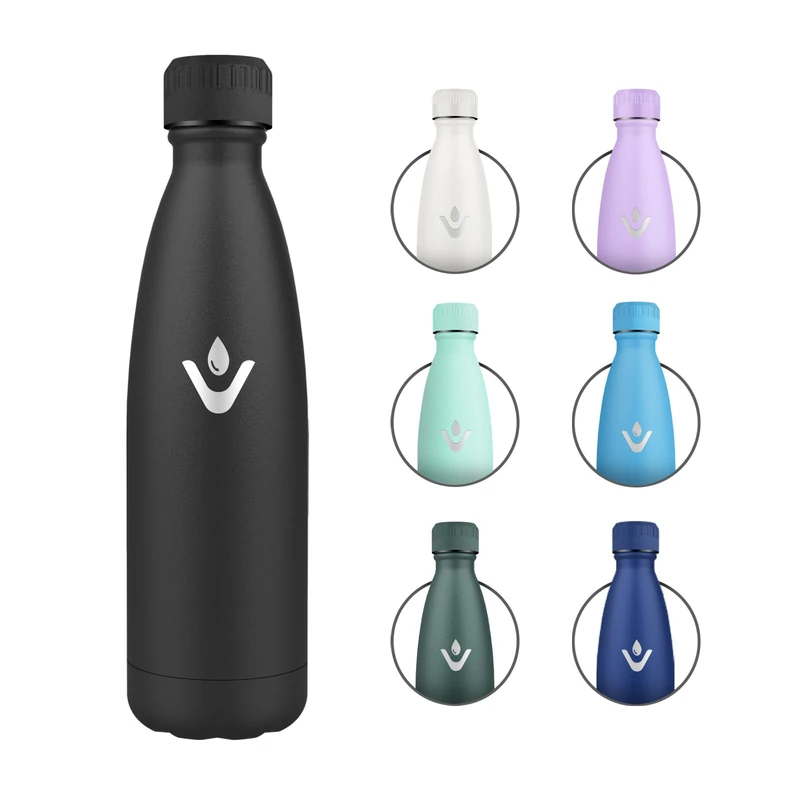 750ml Insulated Water Bottle, Double Wall Insulated BPA Free, Reusable Stainless Steel Water Bottle, Leak Proof, Thermal Bottle for Adults, School, Office, Travel, Sports, Camping