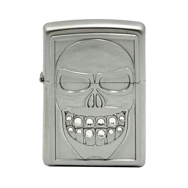 Zippo Lighter, Metal, Satin Chrome, One Size