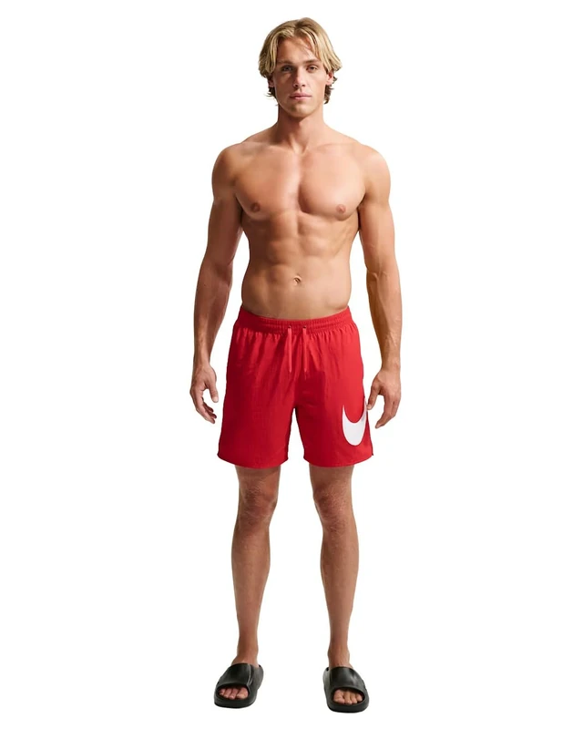 NIKE Swim Breaker Specs 7" Volley Short University Red