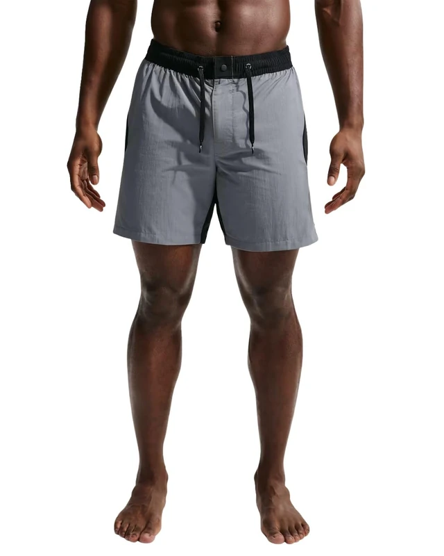 NIKE Swim Zip Color Block 7" Volley Short Black