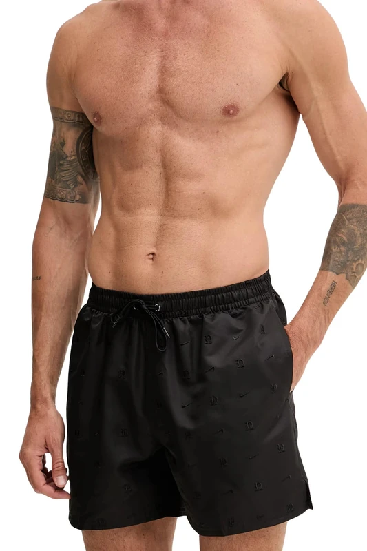 NIKE Swim Breaker Lux Letter 5" Volley Short Black
