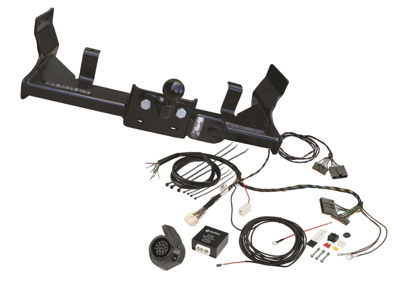 Westfalia Trailer Hitch (2-Hole) Including Ball Plate for Isuzu D-Max III (TF) (from 01/2021) - in Set with 13-Pin Vehicle-Specific Westfalia Electrical Kit