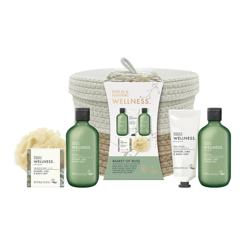 Baylis & Harding Wellness Basket Of Bliss Gift Set - Vegan Friendly