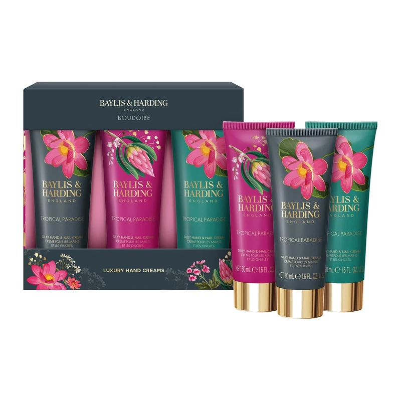 Baylis & Harding Boudoire Tropical Paradise Luxury Hand Treats Gift Set - Vegan Friendly
