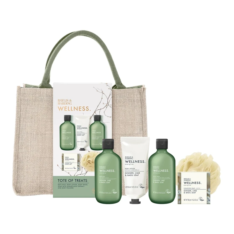 Baylis & Harding Wellness Tote Bag Of Treats Gift Set (Pack of 1) - Vegan Friendly