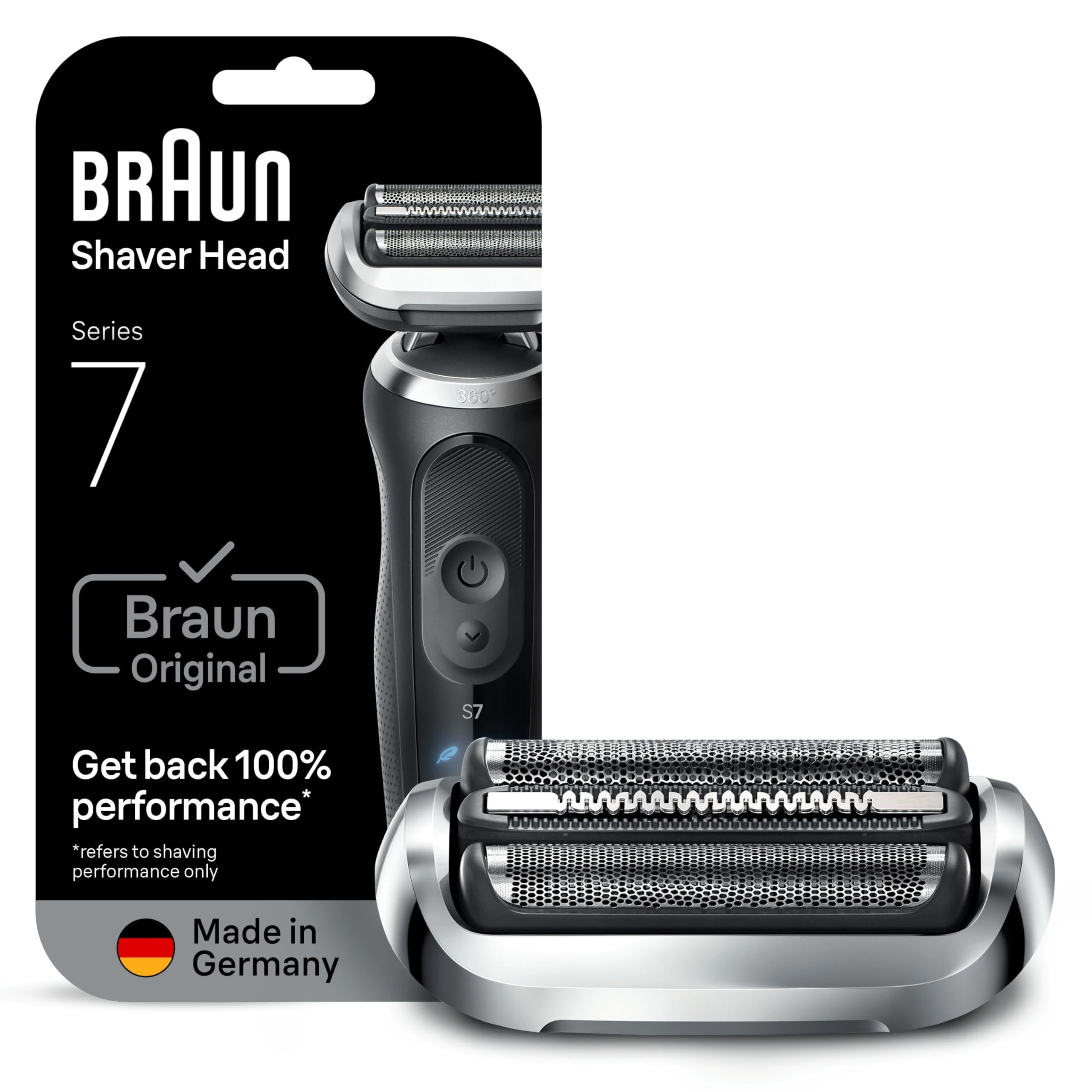 Braun Series 7 Electric Shaver Original Replacement Head, Get Back 100% Performance, Compatible with 70, 71, 72 Generations Shavers, 74S