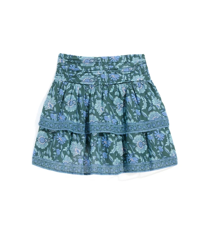 Vineyard Vines Women's Katama Mini Skirt, Edie Floral Balsam, XS