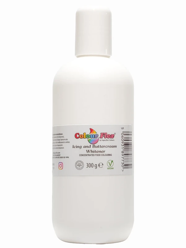 Colour Flex Icing Whitener 300g - White Food Colouring for Whitening Buttercream, Sugarpaste, Royal Icing and Frostings