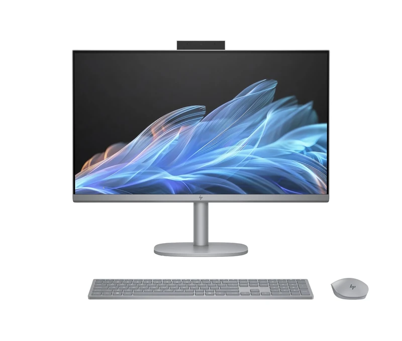 HP OmniStudio X 27” All-in-One Desktop PC | Intel Core™ Ultra 5 125H Processor | 16 GB RAM | 1 TB SSD | Intel Arc™ Graphics | 4K UHD Display | Windows 11 | Poly Studio | Meteor Silver | 27-cs0004na