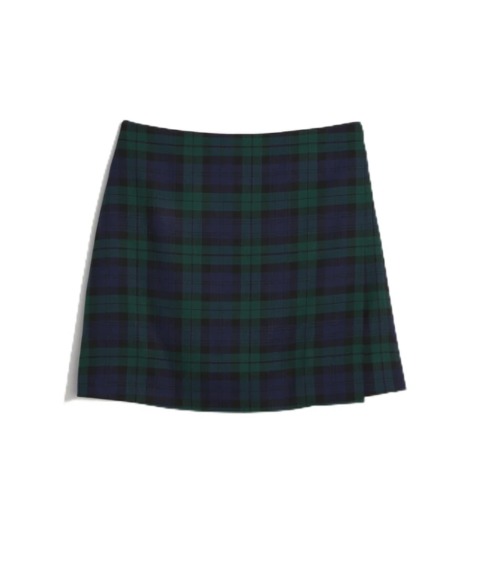 Vineyard Vines Women's Meg Mini Skirt, Yuletide Blackwatch, S