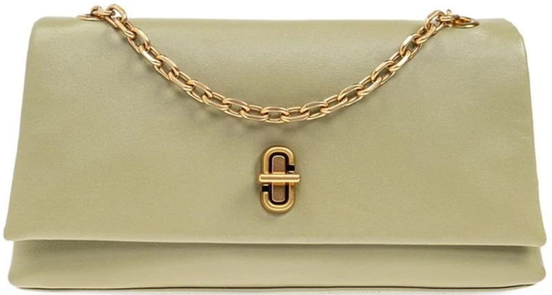 MARC JACOBS Women's The Dual Chain Wallet Bag, Reed, 20×4×12