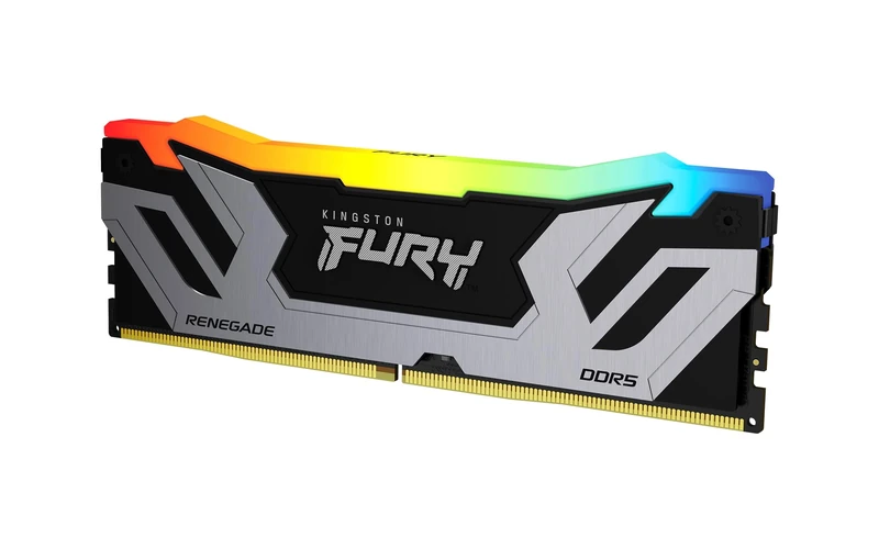 Kingston FURY Renegade DDR5 RGB Silver/Black XMP 24GB 8800MT/s CL42 CUDIMM Desktop Gaming Memory Single Module - KF588CU42RSA-24