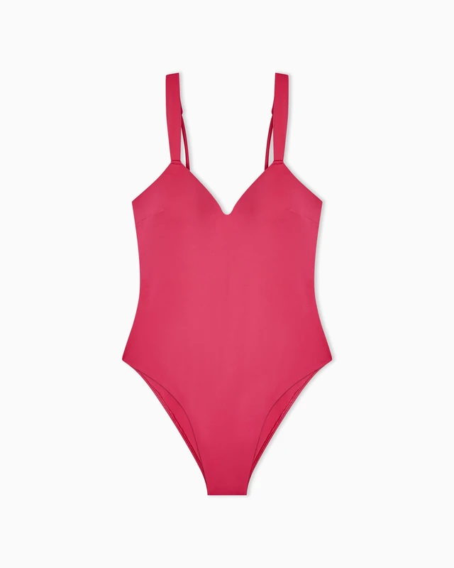 EMPORIO ARMANI Women's Lycra ONE-Piece Swimsuit Pink M