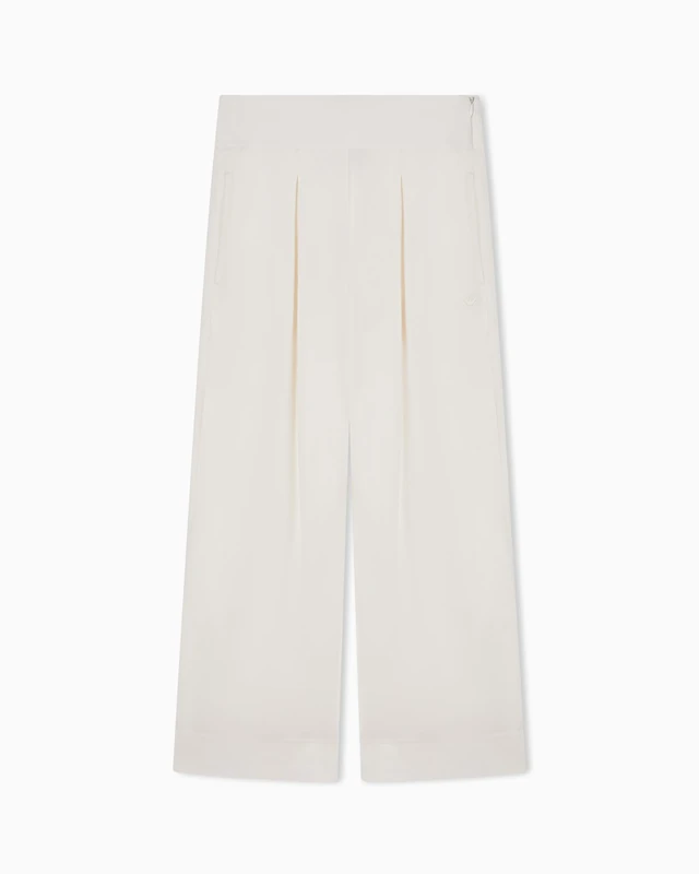 Emporio Armani Women's Linen Blend Pants Beige XS