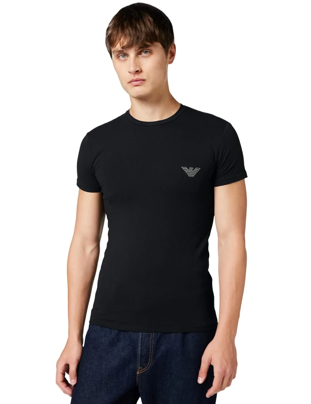 Men's MEGALOGO Crew Neck T-Shirt Black M