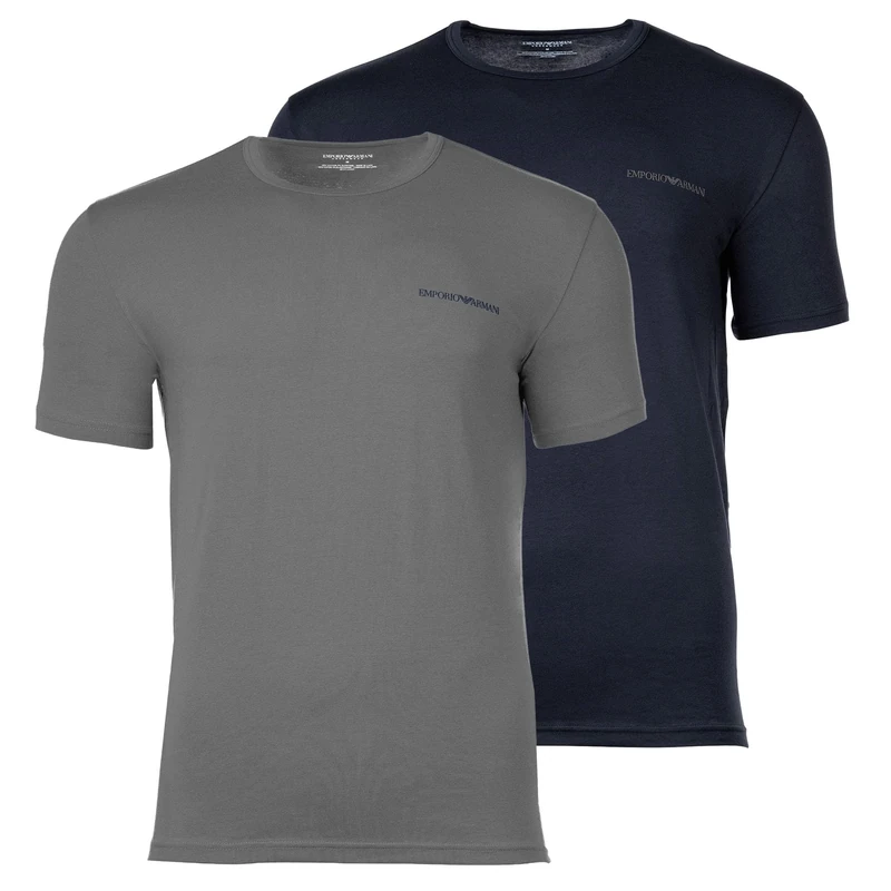Men's CORE Logoband 2-Pack Crew Neck T-Shirt Blue XXL