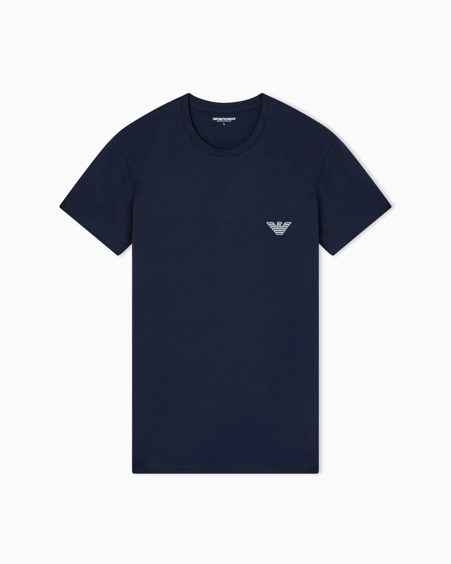 Men's MEGALOGO Crew Neck T-Shirt Blue L
