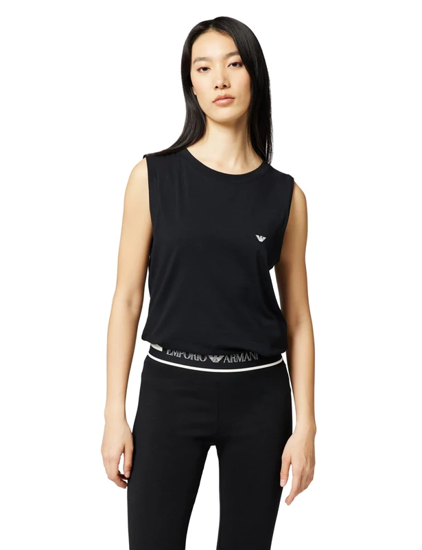 Emporio Armani Women's Everyday Cotton Tank Black XL