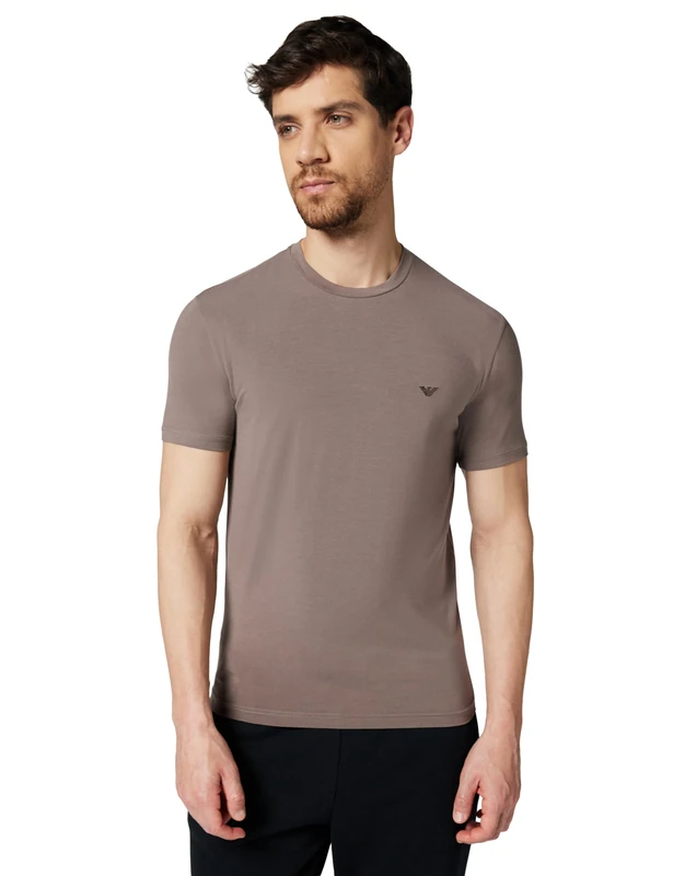 Men's Soft Modal Crew Neck T-Shirt Grey M