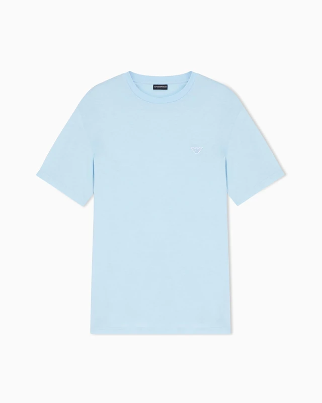 Men's Essential Crew Neck T-Shirt Blue L