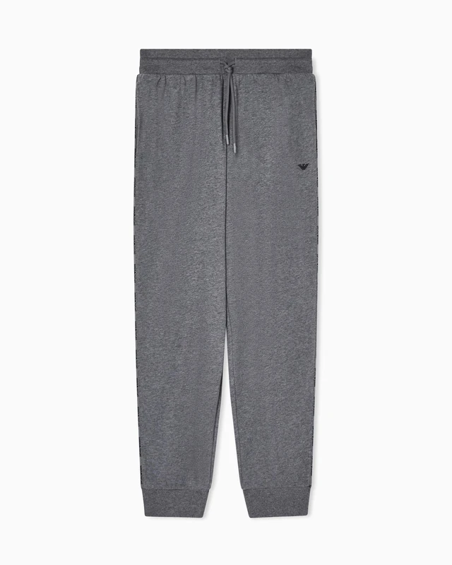 Emporio Armani Men's Terry Pants with Cuffs Grey S