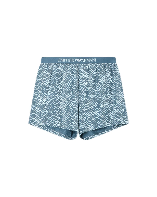 Emporio Armani Men's Pattern Boxer Blue M