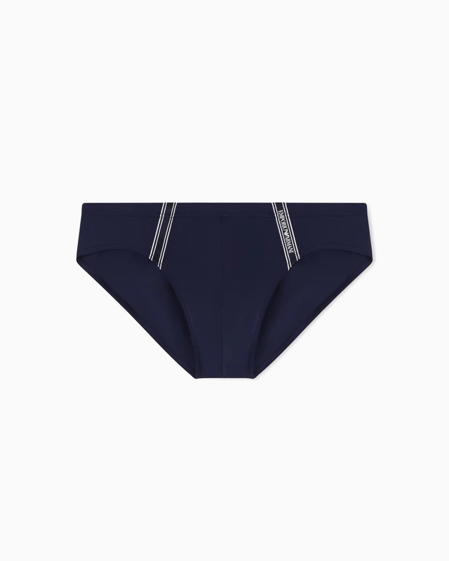 Emporio Armani Men's LOGOTAPE Brief Blue S