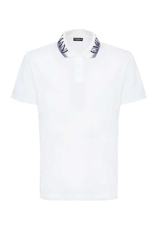 Emporio Armani Men's Logoband Polo White XXL