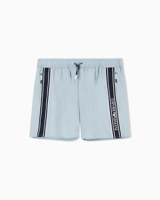 Emporio Armani Men's LOGOTAPE Boxer Blue S