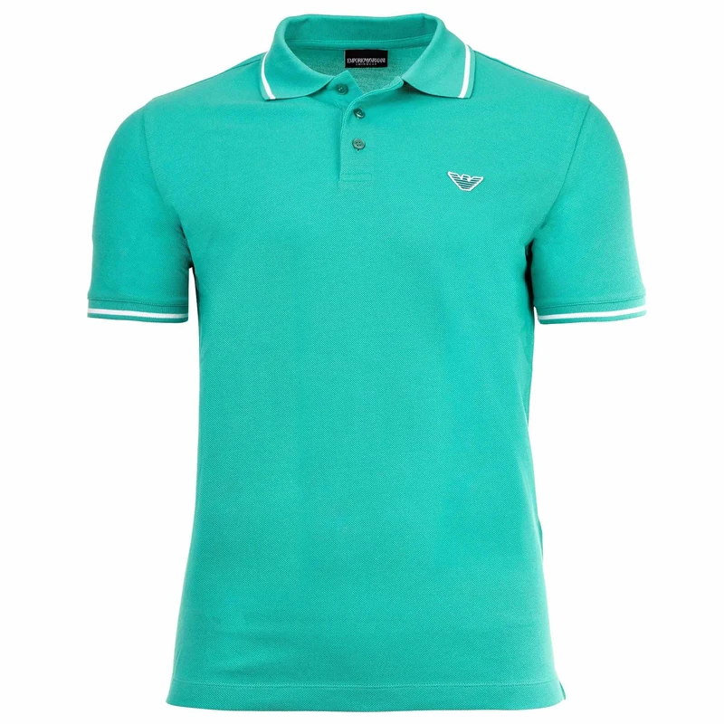 Emporio Armani Men's Essential Polo Green L