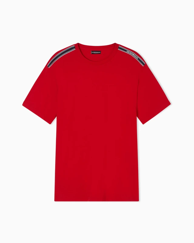 Men's LOGOTAPE Crew Neck T-Shirt Red XXL