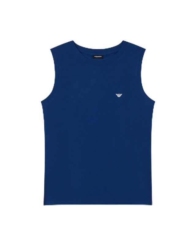 Emporio Armani Women's Everyday Cotton Tank Blue L