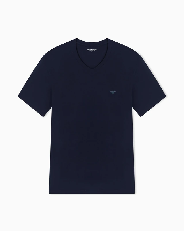 Men's Soft Modal Crew Neck T-Shirt Blue S