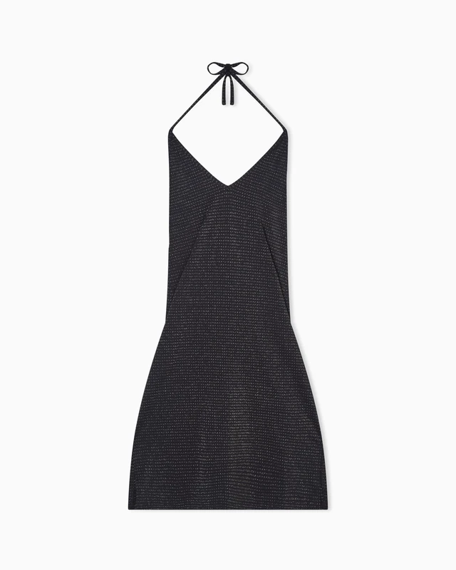 EMPORIO ARMANI Women's Lurex Dress Black M