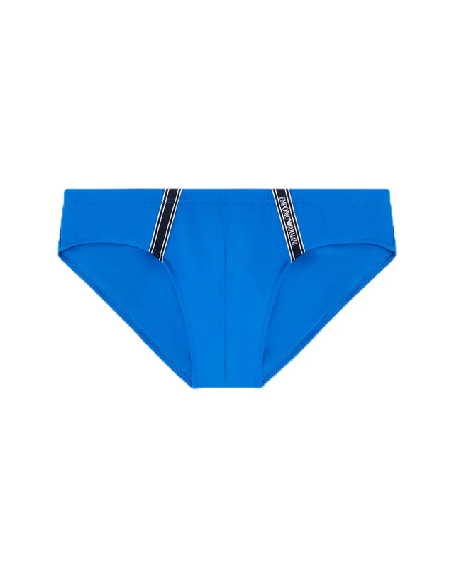 Emporio Armani Men's LOGOTAPE Brief Blue S