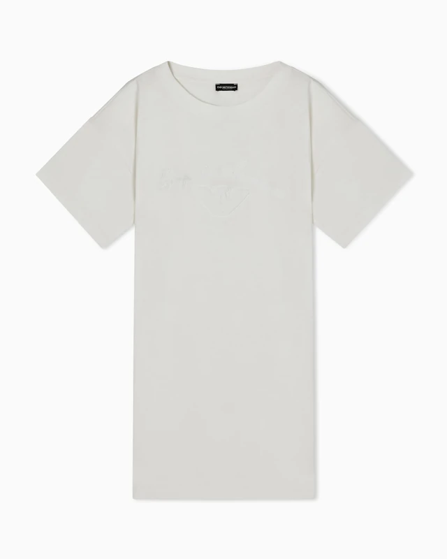 Emporio Armani Women's Sponge Logo Dress Beige L - Image 1