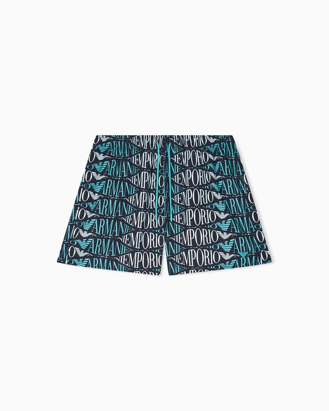 Emporio Armani Men's MACROLOGO Boxer Black L