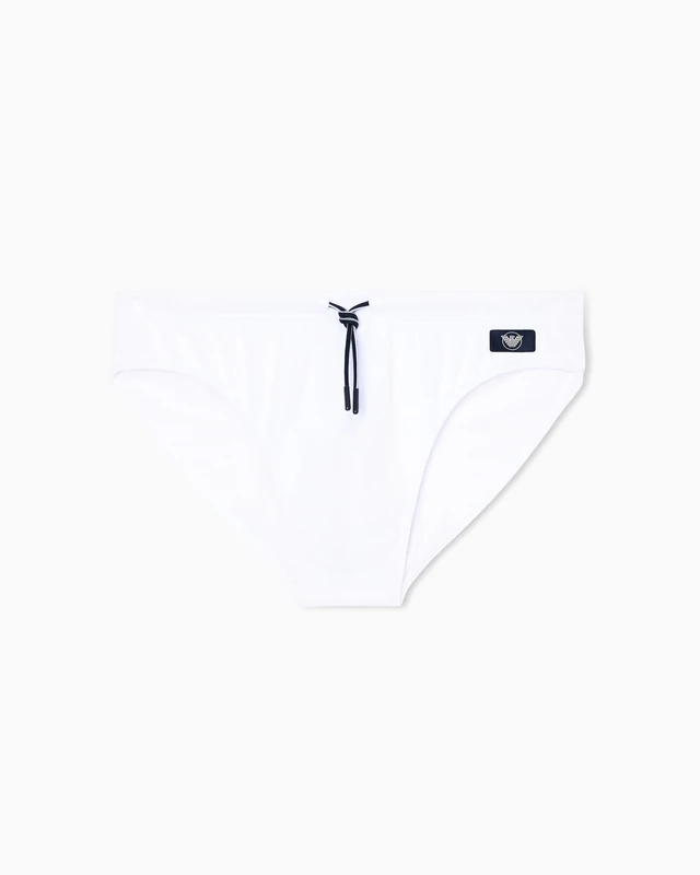 Emporio Armani Men's Satin Label Brief White XXL - Image 1