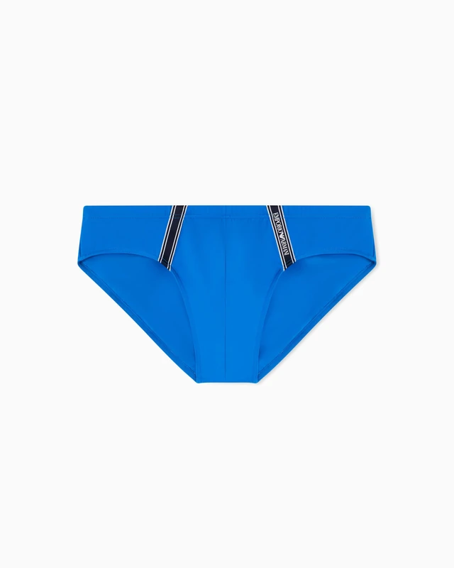 Emporio Armani Men's LOGOTAPE Brief Blue M